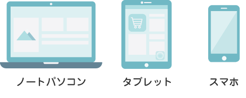 対応デバイス ノートパソコン、タブレット、スマホ